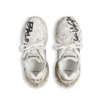 Men’s Runner Graffiti Sneaker in White - Image 6
